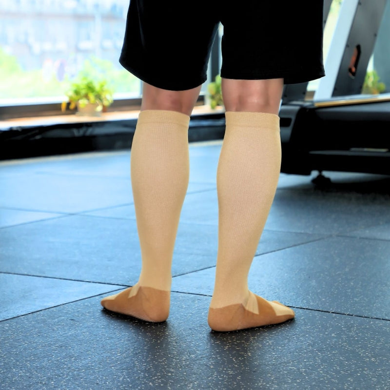 Copper-infused compression socks
